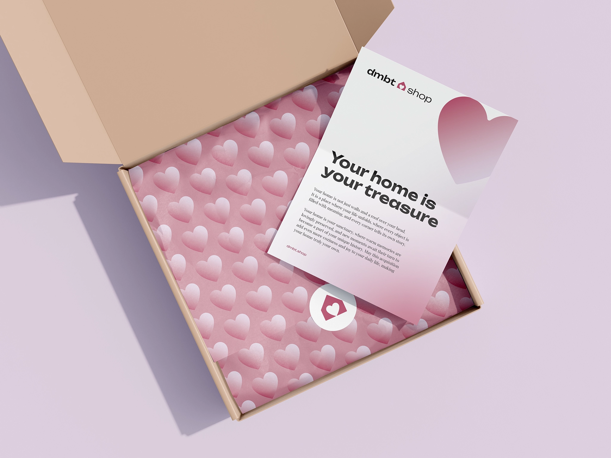 DMBT shop packaging