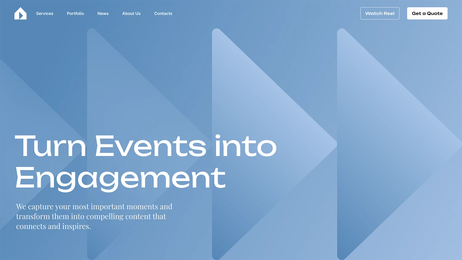 Secondary media landing screen